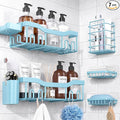 NESOMI Shower Caddy Adhesive Shower Organizer 7-Pack, Rustproof Stainless Steel by OrganizeYourHomeEssentials