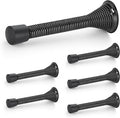Ravinte Door Stoppers, 6 Pack Black Spring Door Stops by Ravinte
