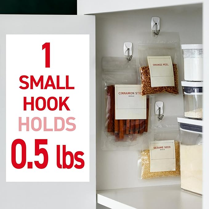 Command Small Wire Toggle Hooks, and 48 Strips, Damage Free Hanging Wall Hooks - Image 5