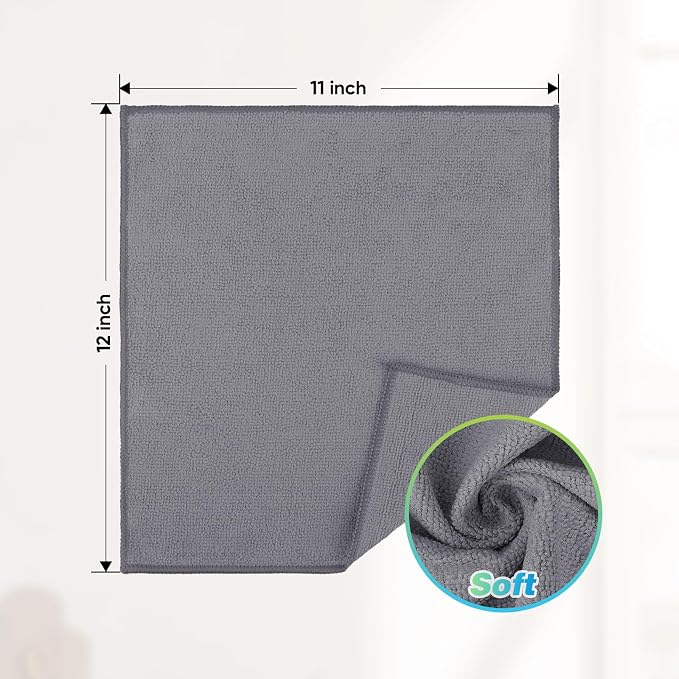 HOMEXCEL Microfiber Cleaning Cloth, 24 Pack Cleaning Rags - Image 2