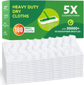 100ct Dry Sweeping Cloths for Swiffer Sweeper Mop, Heavy Duty Microfiber Duster by Unknown