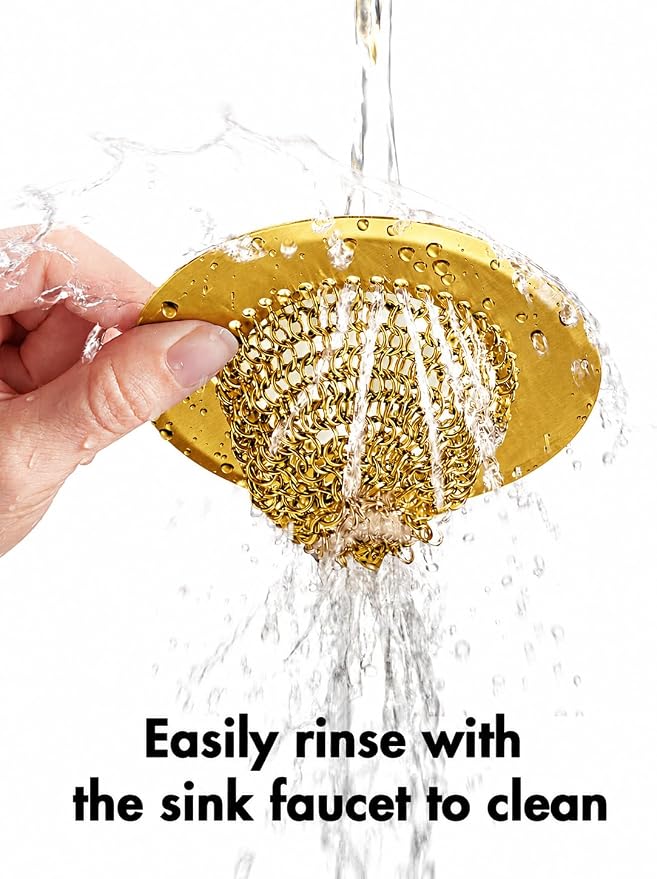 Kitchen Sink Drain Strainer, Patented Reversible Chain Mesh Basket - Image 8