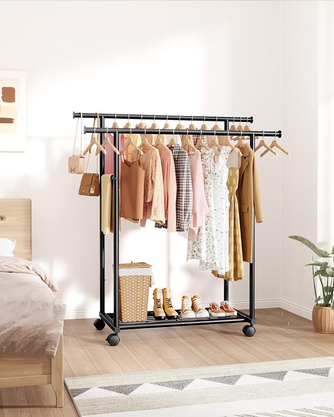 Sakugi Double Rods Clothes Rack - Image 9