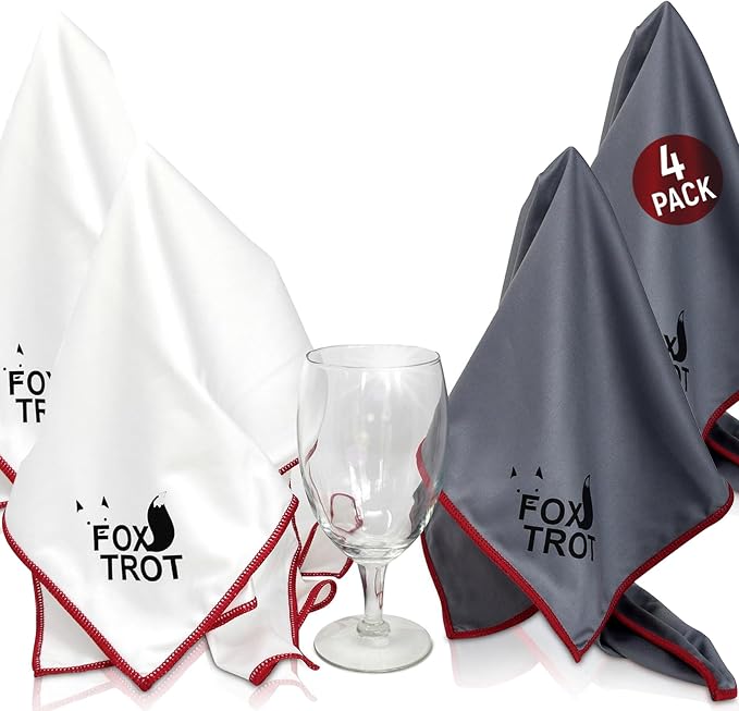 Fox Trot Large Microfiber Polishing Cloths | Streak Free, Lint Free Shine and by FoxTrotLiving