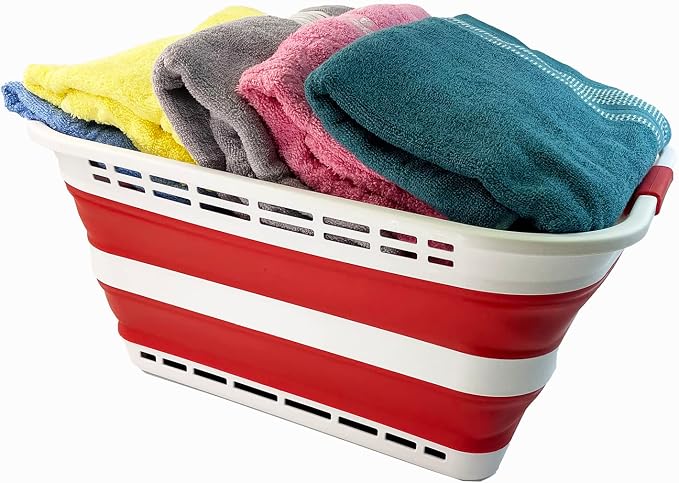 SAMMART 42L Collapsible Plastic Laundry Basket - Image 5