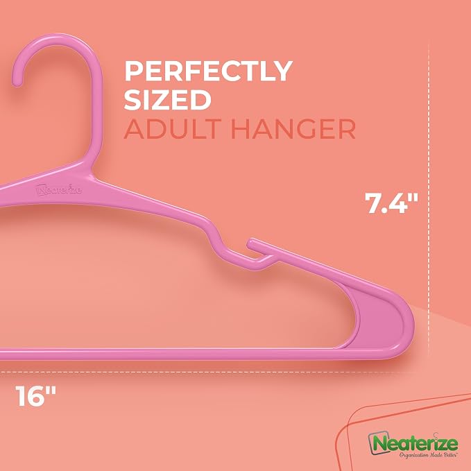NEATERIZE Clothes Hangers Plastic 100 Pack - Image 2