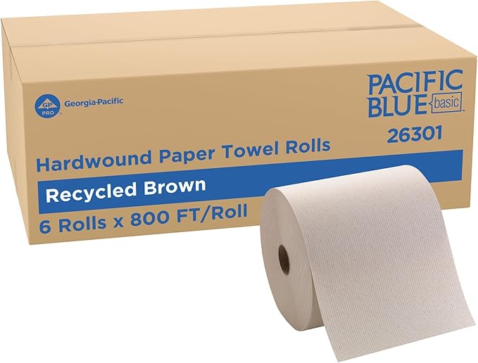 Pacific Blue Basic by Georgia-Pacific PRO Recycled Hardwound Paper Towel Rolls by Georgia-Pacific