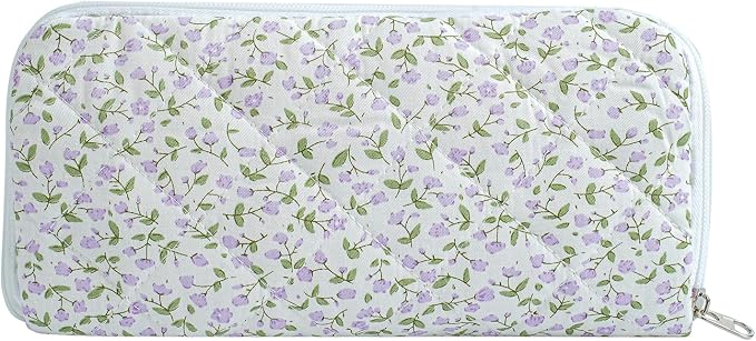 JOVAKIT Quilted Makeup Brush Holder Travel Cosmetic Bag by JOVAKIT