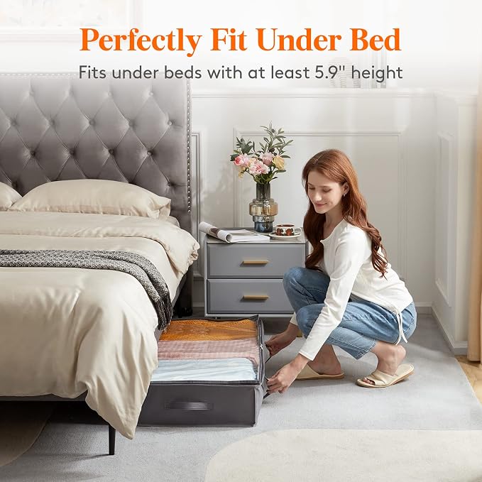 Lifewit Under Bed Storage Containers 4 Pack, Large Capacity Blanket Storage Bags - Image 7