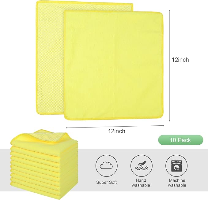 SINLAND Dish Cloth for Washing Dishes Kitchen Washcloth Cleaning Cloth - Image 2