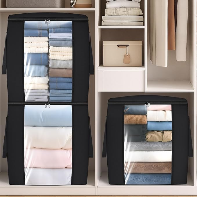 TasticTotes 120L Extra Large Blanket Clothes Storage Bags, 2 Pack | Foldable - Image 7