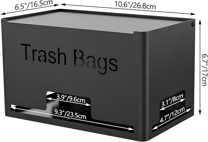 STWWO Extra Large Trash Bag Holder, Garbage Bag Dispenser Holder, Metal Trash - Image 2