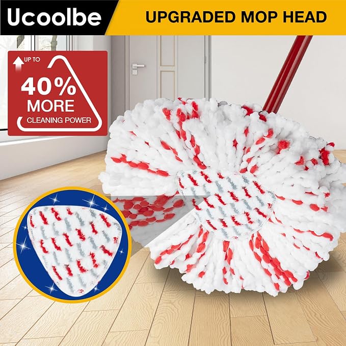 Spin Mop Replacement Heads for O-Cedar EasyWring 1-Tank Mop Refill - Image 2