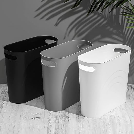 rejomiik Small Bathroom Trash Can, 3.5 Gallon Slim Garbage Can, Office and - Image 7