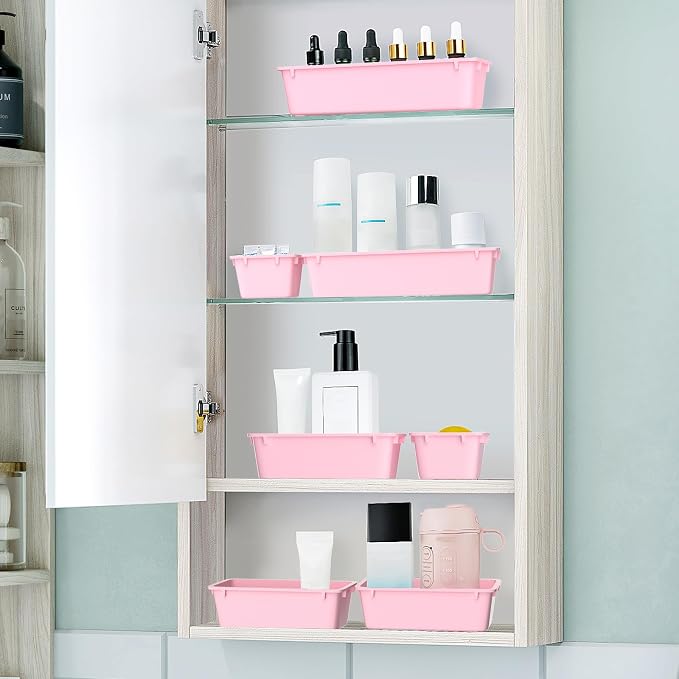 25 PCS Plastic Drawer Organizer Set, Makeup Organizers and Storage Bins | 4 - Image 5