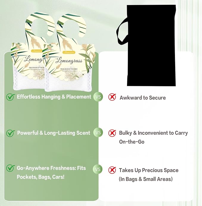 15 Packs Lemongrass Scented Sachets - Image 6