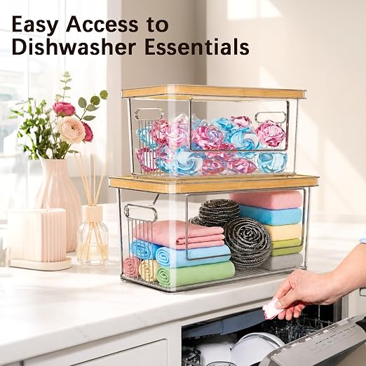 2 Pack Clear Trash Bag Holder - Image 3