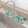 15" X 5.5" Kitchen Sink Splash Guard Faucet Mat Leaf Super Absorbent Fast by Unknown