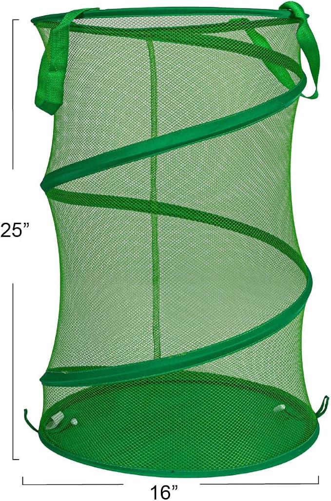 Household Essentials Pop-Up Mesh Laundry Hamper - Image 2