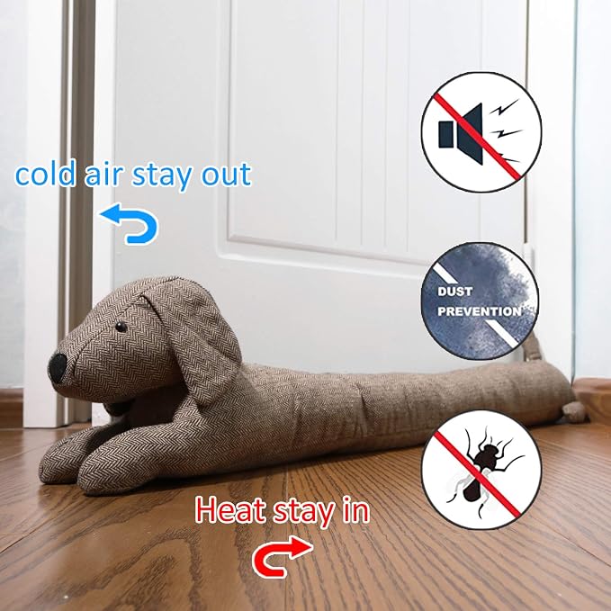 SWISSELITE 36 Inch Under Door Stopper, Decorative Door Noise Blocker, Weighted - Image 4