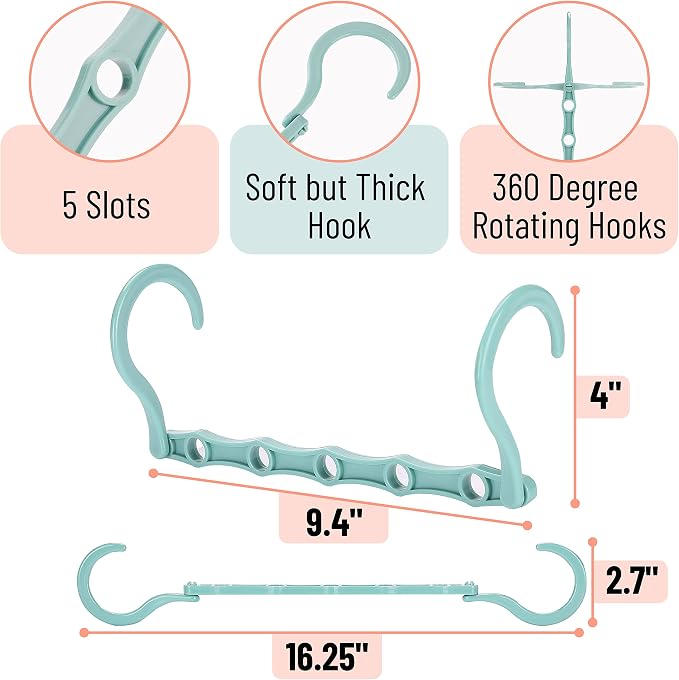 Mr. Pen- Space Saving Hangers, 360° Rotating Hooks | Magic Cascading Hanger - Image 3
