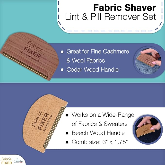 Cashmere Pill Remover Comb & Multi Fabric Shaver Depilling Sweater Fuzz Comb - Image 3