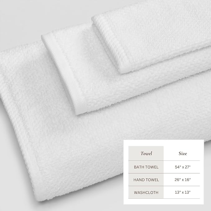 Great Bay Home 100% Cotton 6 Piece Towel Set - Image 4