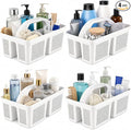 4 Pack Portable Shower Caddy Basket by Unknown