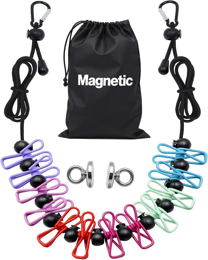 Magnetic Retractable Clothesline by Unknown