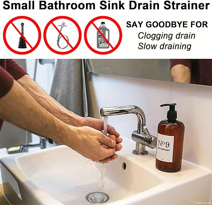 Seatery 1.0" Bathroom Sink Drain Strainers, Mop Pool, RV Sink, Stainless Steel - Image 6
