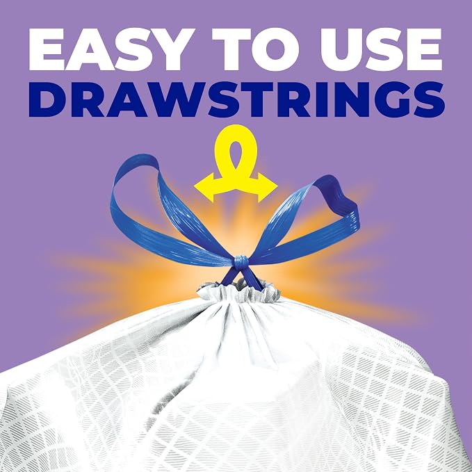 Hefty Ultra Strong Signature Scents 13G Trash Bags, Lavender Vanilla, 80ct | 13 - Image 6