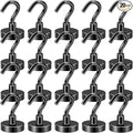 DIYMAG Magnetic Hooks 20pcs 50lbs Cruise Essentials 2026 Magnet Hook Black by DIYMAG
