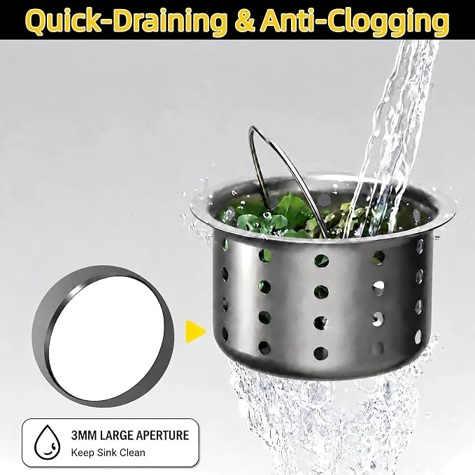 Updated Sink Strainer Basket Only, 3-inch Basket - Image 4