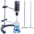 Lab Overhead Stirrer - 40L Capacity Digital Mixer, 100-2000 RPM Variable Speed, High Viscosity 10000mPa·s, Brushless Motor with Support Stand & Dual Stirring Rods