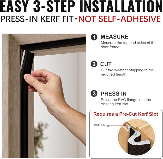 Litaibai Kerf Door Weather Stripping - Image 7