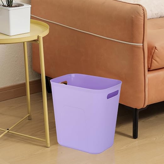 UUJOLY Plastic Small Bathroom Trash Can Wastebasket, 3.5 Gallon, Laundry Room - Image 4