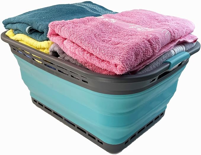 SAMMART 42L Collapsible Plastic Laundry Basket - Image 5