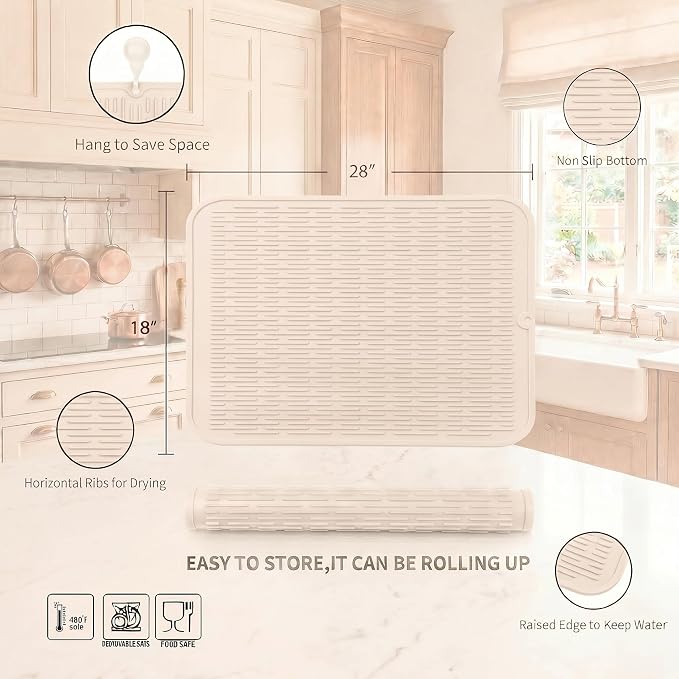 MicoYang Silicone Dish Drying Mat - Image 2