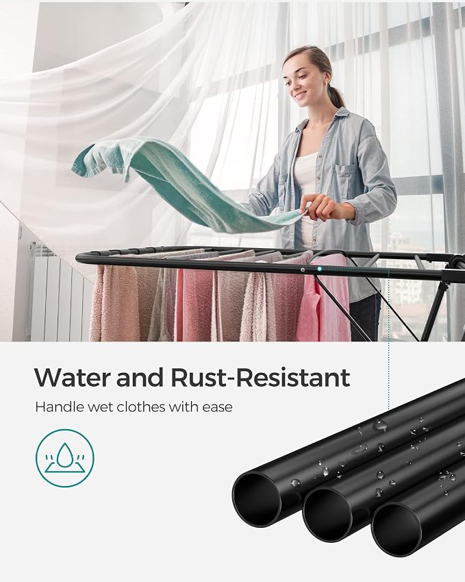 SONGMICS Clothes Drying Rack, - Image 7