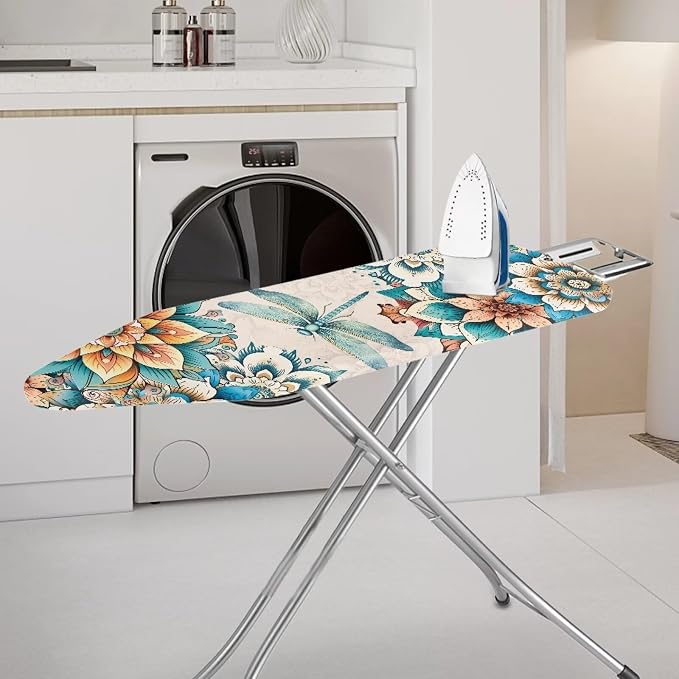 Boho Floral Dragonfly Ironing Board Cover 15x54 Inches, Standard Size Ironing - Image 2
