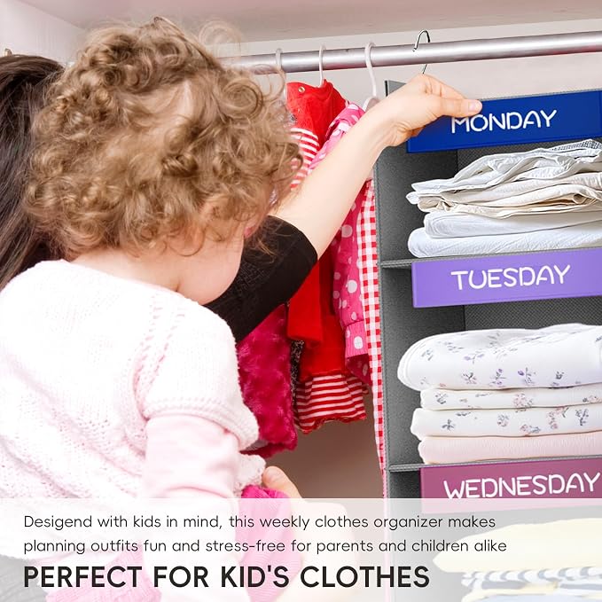 Weekly Hanging Closet Organizer - Image 4