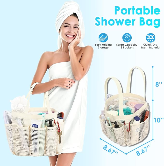 Fammart Mesh Shower Caddy Portable - Image 2