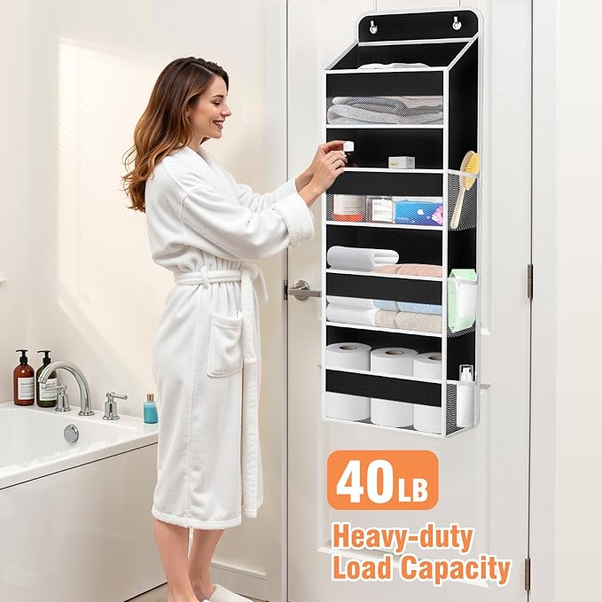 Over The Door Organizer Storage Large Capacity Hanging Bedroom Storage | 4 - Image 5