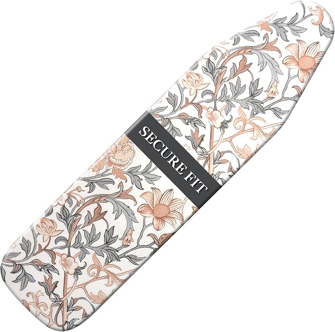 veiox Standard Size Ironing Board Cover and Pad 15x54, Organic Cotton, Elastic by veiox