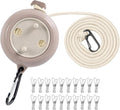 Portable Travel Clothesline Cord, Adjustable 33ft Camping Clothes line by CenYouful