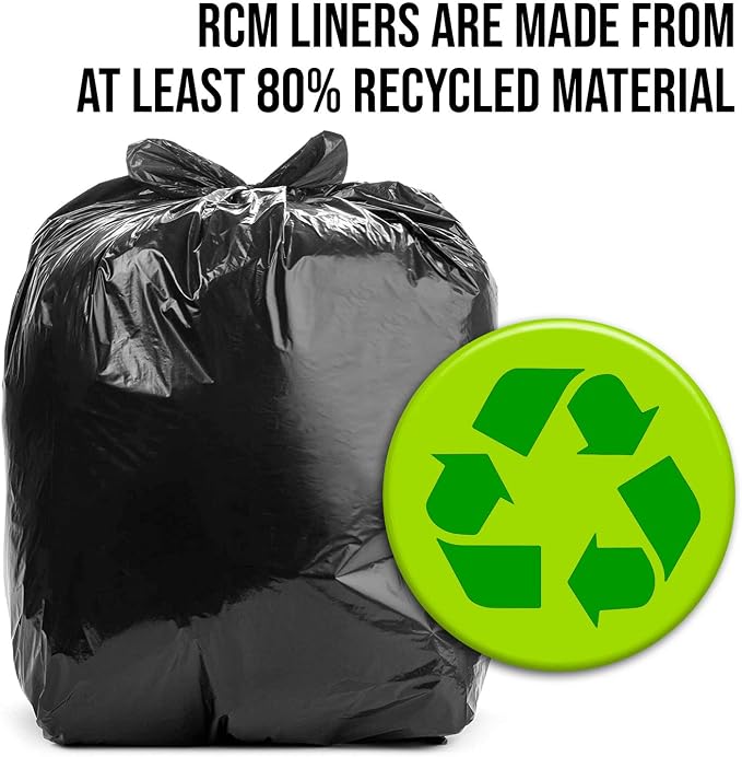 Aluf Plastics 33 Gal Black Trash Bags, 1.5 MIL - Image 6
