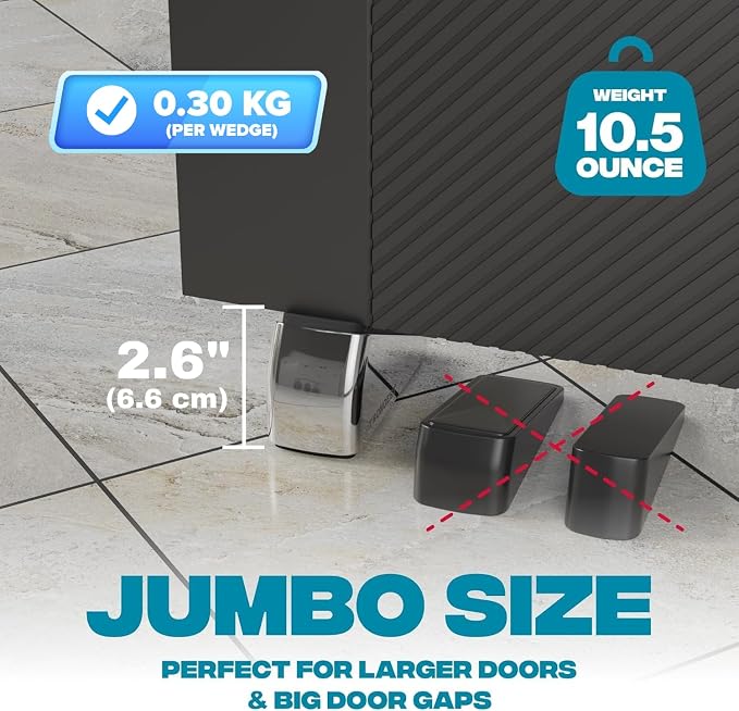 1-Pack XL Heavy Duty Door Stoppers - Image 2