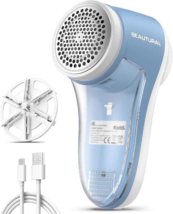 BEAUTURAL Fabric Shaver and Lint Remover, Rechargeable Sweater Defuzzer | by BEAUTURAL