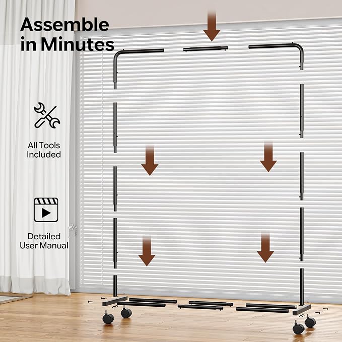 Simple Trending Clothing Rack for Hanging clothes, Portable Garment Rack - Image 7
