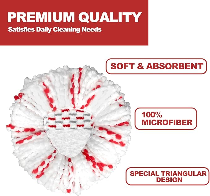 3 Pack Spin Mop Head Replacement - Image 4
